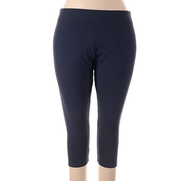 Women's 2X Capri Leggings Sonoma Mid-rise Blue NWT - Picture 1 of 3